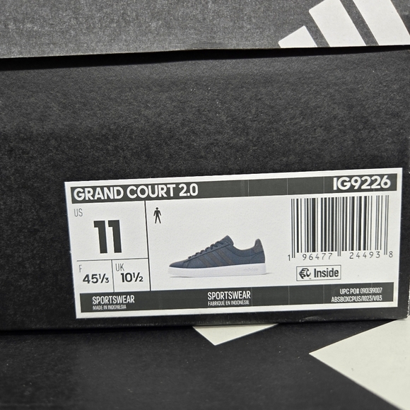 Adidas Men\'s Grand Court 2.0 IG9226 Shoes Size 11 New main image 7